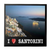 Carreau zGR088 SANTORINI I Love, Grèce, (Devant)