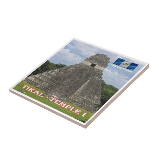 Carreau zGT010 TIKAL N.P. Temple I, Guatemala, (Côté)