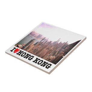 Carreau zHK015 I Love HONG KONG, Asie,