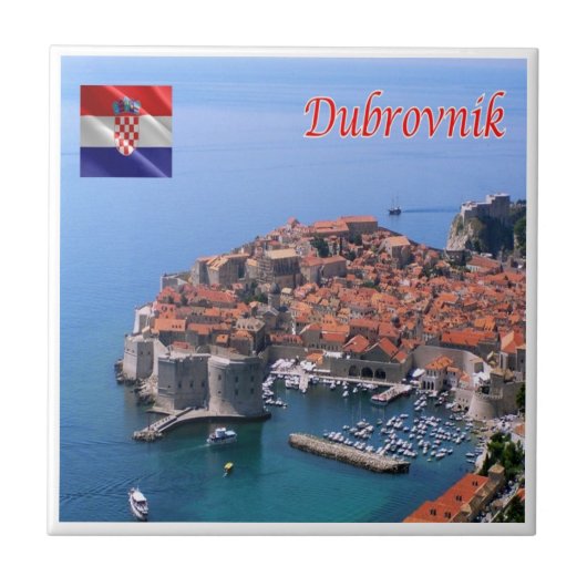 Carreau zHR018 DUBROVNIK, Croatie, (Devant)