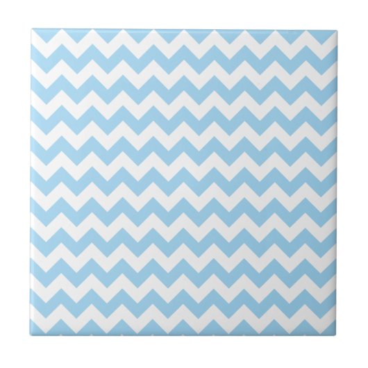Carreau Zigzag bleu, Chevron bleu, Motif géométrique (Devant)