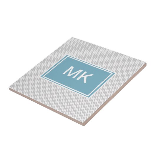 Carreau ZigZag gris simple (Côté)