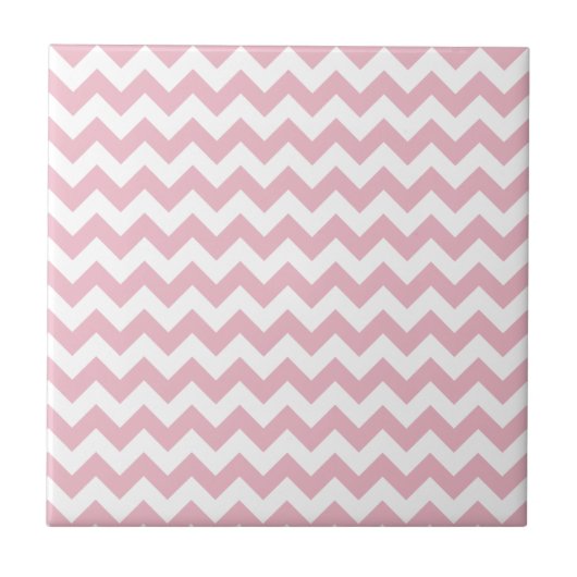 Carreau Zigzag rose, Chevron rose, Motif géométrique (Devant)