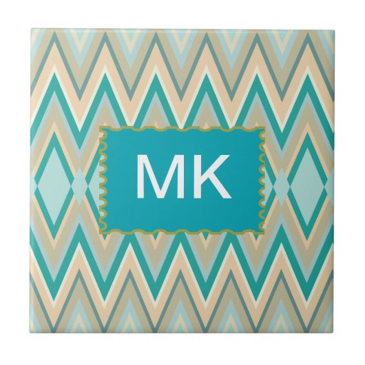 Carreau zigzag-téléphones diagonale (Devant)