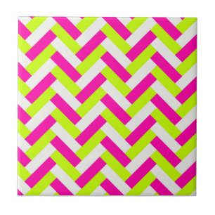 Carreau Zigzag tissé par néon génial Chevron les Andes