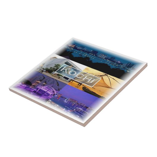 Carreau zIN007 KOCHI, Inde, Asie, (Côté)