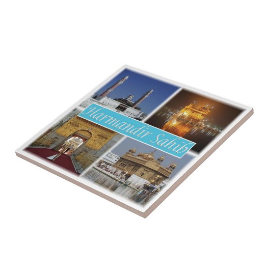 Carreau zIN014 GOLDEN TEMPLE AMRITSAR, Inde, Asie, (Côté)