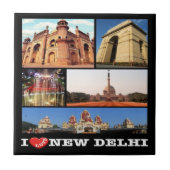 Carreau zIN024 j'aime NEW DELHI, Inde, Asie, (Devant)