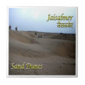Carreau zIN028 Dunes de sable JAISALMEN, Inde, Asie, (Devant)