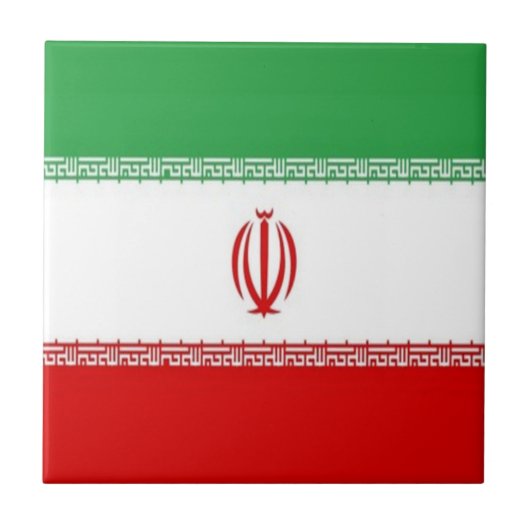 Carreau zIR001 Iran FLAG Iran, (Devant)
