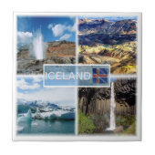 Carreau zIS004 LANDMANNALAUGAR, Islande, (Devant)