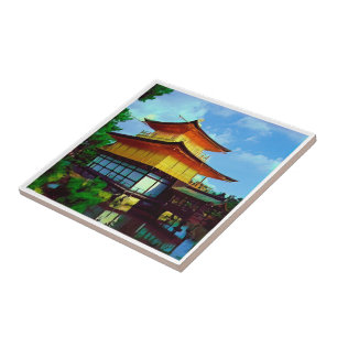 Carreau zJP015 Kyoto KINKAU, Pavillon d'or,