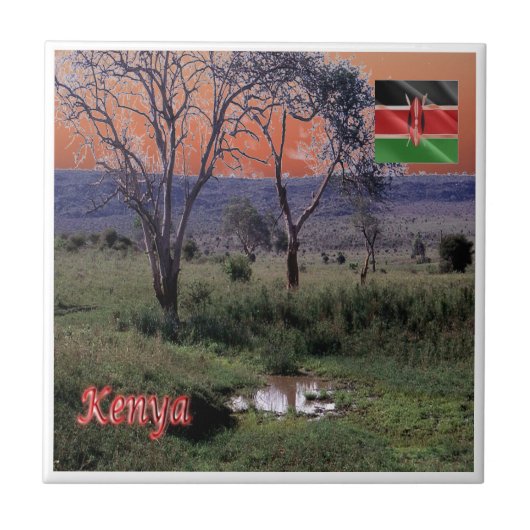Carreau zKE003 KENYA, Panorama, Afrique (Devant)