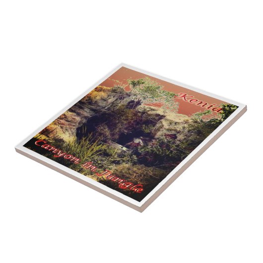 Carreau zKE008 KENYA, Canyon en Jungle, Afrique, (Côté)