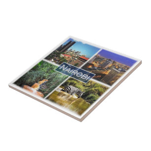 Carreau zKE028 NAIROBI, Mosaic, Kenya, Afrique,