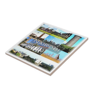 Carreau zKE029 NAIROBI, Mosaic, Kenya, Afrique,