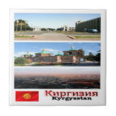 Carreau zKG004 Kirghizistan mosaïque, Asie, (Devant)