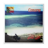 Carreau zKM003 COMOROS, récif corallien, Afrique, (Devant)