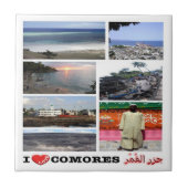 Carreau zKM011 COMOROS I Love, Mosaic, Afrique, (Devant)