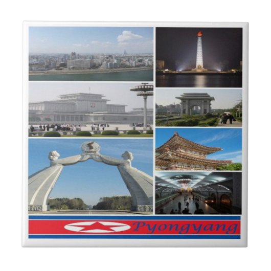 Carreau zKP003 PYONGYANG, Corée du Nord, (Devant)