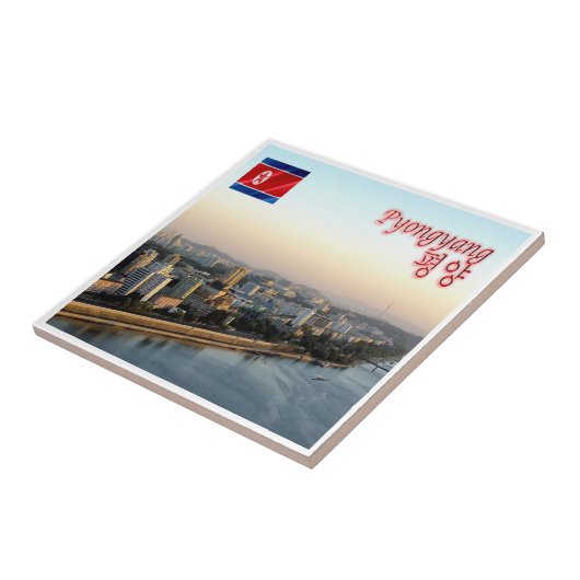Carreau zKP006 Rivière Taedong PYONGYANG Corée du Nord, (Côté)