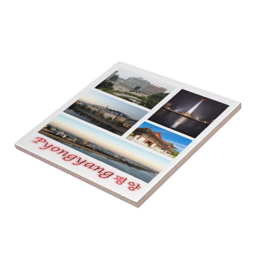 Carreau zKP007 PYONGYANG, Corée du Nord, Asie, (Côté)