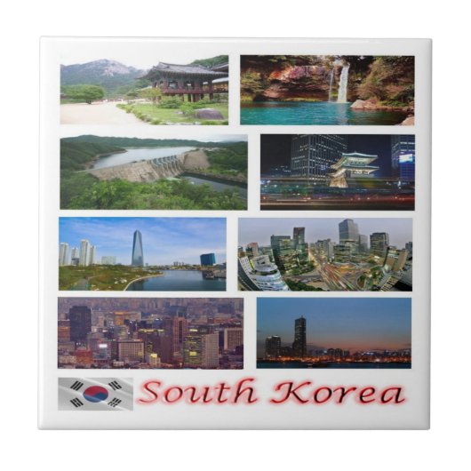 Carreau zKR004 CORÉE DU SUD, Asie, (Devant)