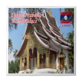 Carreau zLA007 TEMPLE BUDDHIST, Luang Prabang Laos, (Devant)