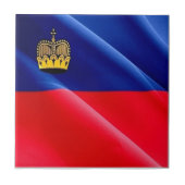 Carreau zLI002 LIECHTENSTEIN wafig DRAPEAU - Aimant frigo  (Devant)