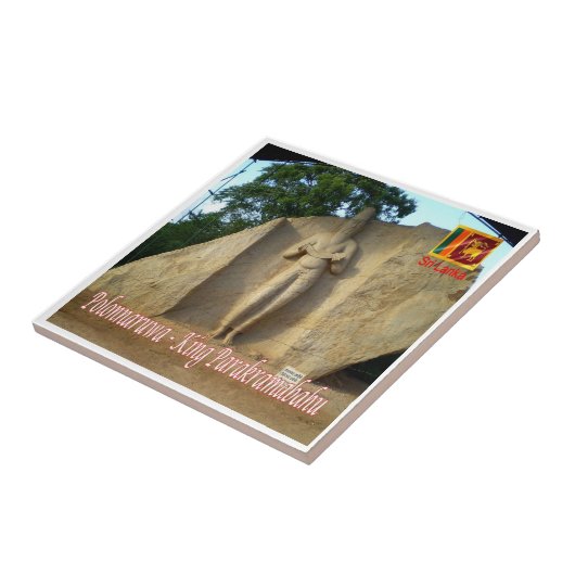 Carreau zLK016 KING PARAKRAMABAHU Polonnaruwa, (Côté)