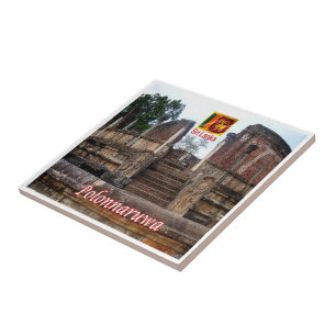 Carreau zLK019 TEMPLE Polonnaruwa, Sri Lanka, Asie,