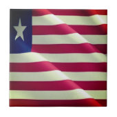 Carreau zLR002 LIBERIA, DRAPEAU D'ÉMISSION, Afrique, (Devant)