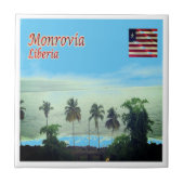 Carreau zLR005 MONROVIA, Libéria, Afrique, (Devant)