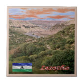 Carreau zLS006 LESOTHO, Gorges du fleuve Makhaleng, (Devant)