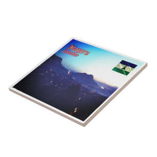 Carreau zLS009 MASERU Night, Lesotho, Afrique,