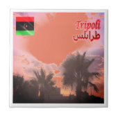 Carreau zLY024 TRIPOLI, Sky, Libye, Afrique, (Devant)