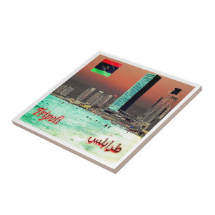 Carreau zLY025 TRIPOLI, Tours, Libye, Afrique,