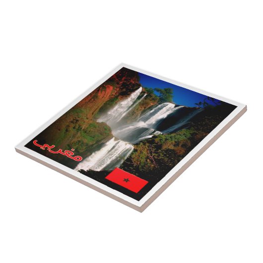 Carreau zMA006 MAROC, chutes d'Ouzoud, Afrique, (Côté)