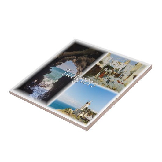 Carreau zMA013 TANGER, Mosaïque, Maroc, Afrique, (Côté)