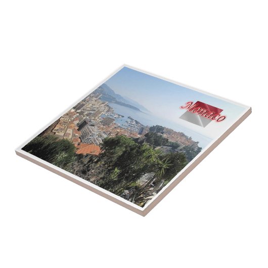 Carreau zMC025 MONACO du haut du jardin exotique (Côté)