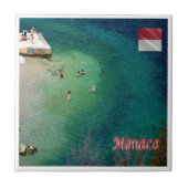 Carreau zMC030 MONACO la mer, Europe, (Devant)