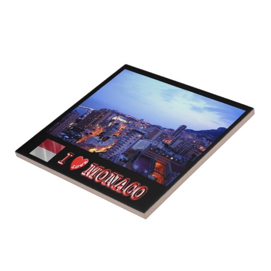 Carreau zMC031 MONACO "I Love", (Côté)