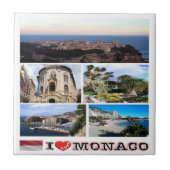 Carreau zMC033 MONACO collage "J'aime", (Devant)