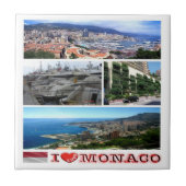 Carreau zMC035 MonACO collage "I Love", (Devant)