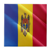 Carreau zMD002 FLAG agitant MOLDAVA, (Devant)