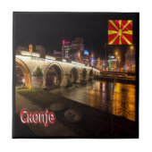 Carreau zMK006 Pont SKOPJE Vardar, (Devant)