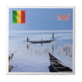 Carreau zML009 MALI, lac Sélingué, Afrique, (Devant)