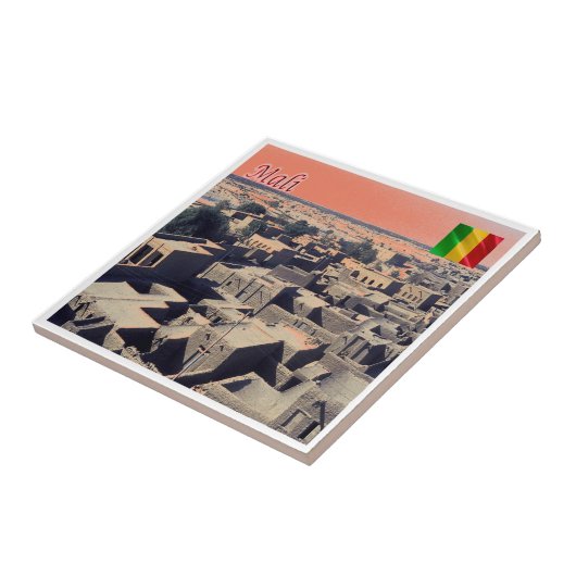 Carreau zML011 MALI, Tombouctou, Afrique, (Côté)