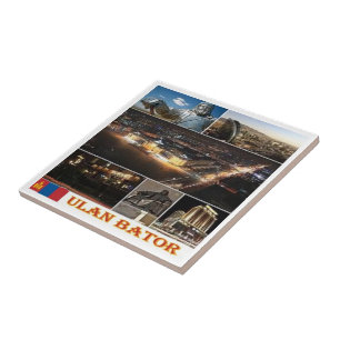 Carreau zMN004 ULAN BATOR, Mongolie, Asie,