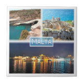 Carreau zMT003 PETER D POOL MNAJDRA PAR NUIT Malte, (Devant)